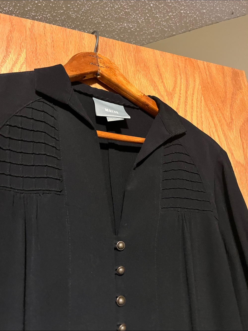 Maeve Black Shirt Blouse - Picture 8 of 13